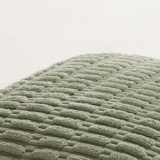 Fancy Homi 4 Packs Sage Green Decorative Throw Pillow Covers 24x24 Inch - Image 5