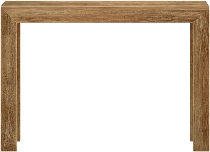 Plank+Beam Modern Solid Wood Console Table, 46.25 Inch, Sofa Table, Narrow Entryway Table for Hallway, Behind The Couch, Living Room, Foyer, Easy Assembly, Pecan