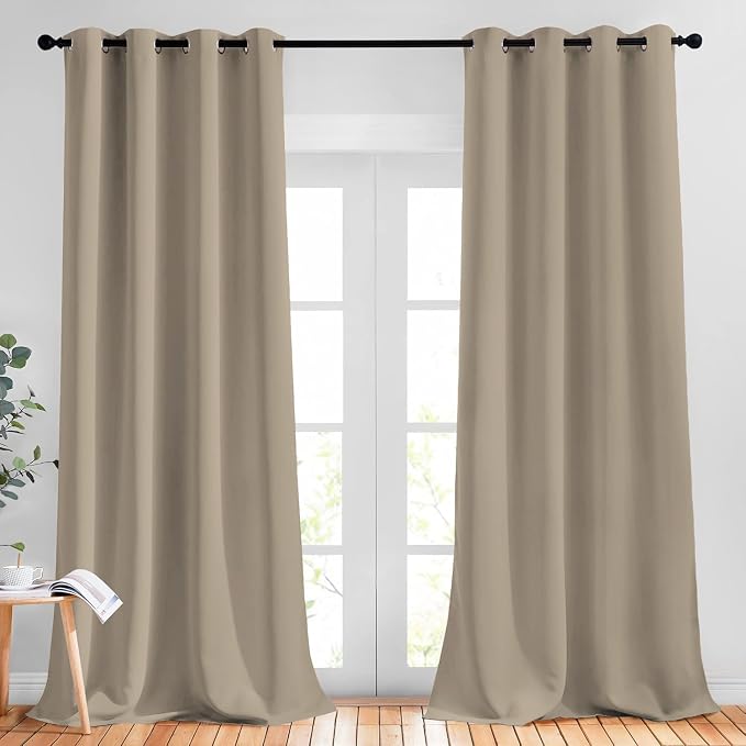 NICETOWN Taupe Curtain Panels by NICETOWN