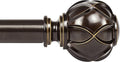 KAMANINA 1 Inch Curtain Rod Telescoping Single Drapery Rod 36 to 72 Inches by KAMANINA