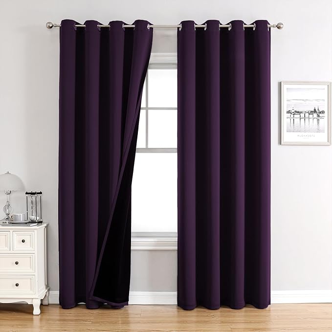 ChrisDowa 100% Blackout Curtains 102 inch Long by ChrisDowa