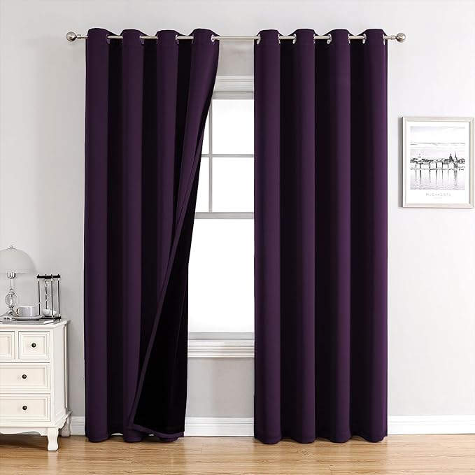 ChrisDowa 100% Blackout Curtains 120 inch Long by ChrisDowa