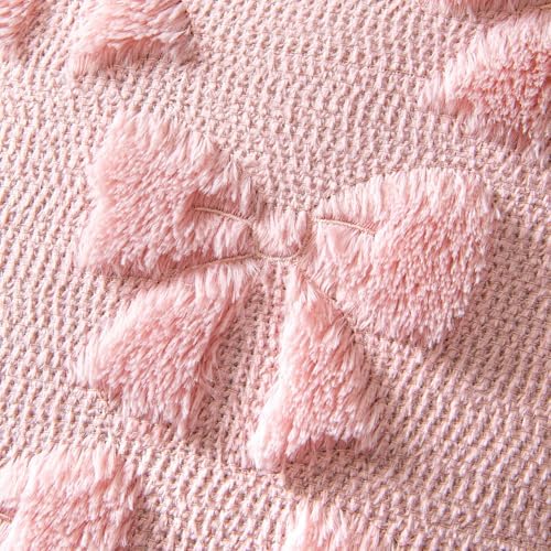 MIULEE Pink Bow Pillow Covers Coquette Room Decor 16x16 - Image 6