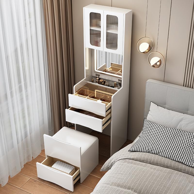 Vanity Desk with Mirror Dressing Table by Fronimo