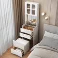 Vanity Desk with Mirror Dressing Table by Fronimo