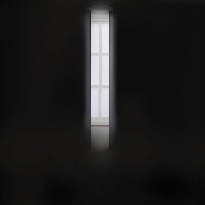 LEMOMO Frost Grey Blackout Curtains 34 x 63 Inch Length/Set of 2 Curtain - Image 3