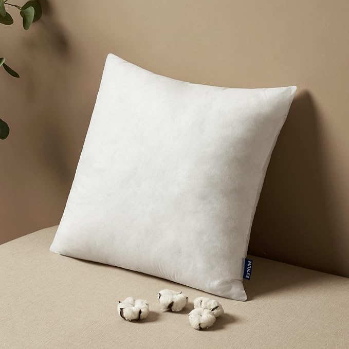 MIULEE Pillow Insert 16x16 Inch, Decorative Square Throw Pillow Inserts by MIULEE