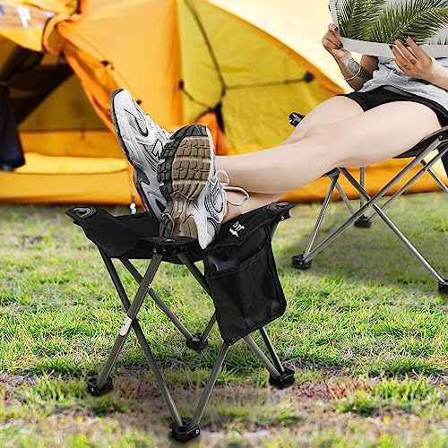 Roptat 2 Pack Camping Stool, Portable Folding Compact Lightweight Stool Seat - Image 2
