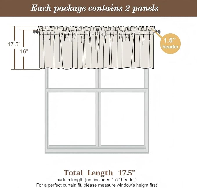 Chyhomenyc Black Blackout Valances - Image 3