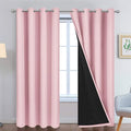Yakamok Total Blackout Curtains, 2 Thick Layers Completely Blackout Thermal by Yakamok