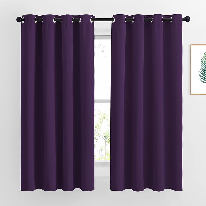 NICETOWN Blackout Curtains for Bedroom, Grommet Top Room Darkening Thermal by NICETOWN