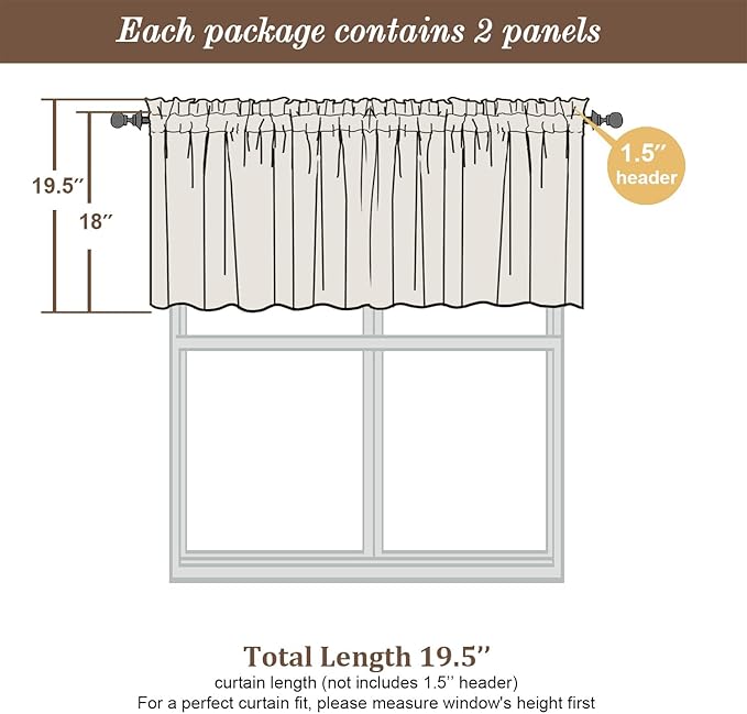 Chyhomenyc Sheer Black Valances - Image 5
