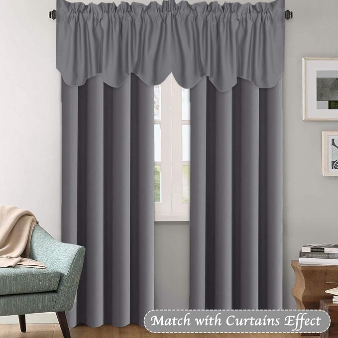 H.VERSAILTEX 2 Panels Blackout Curtain Valances - Image 2