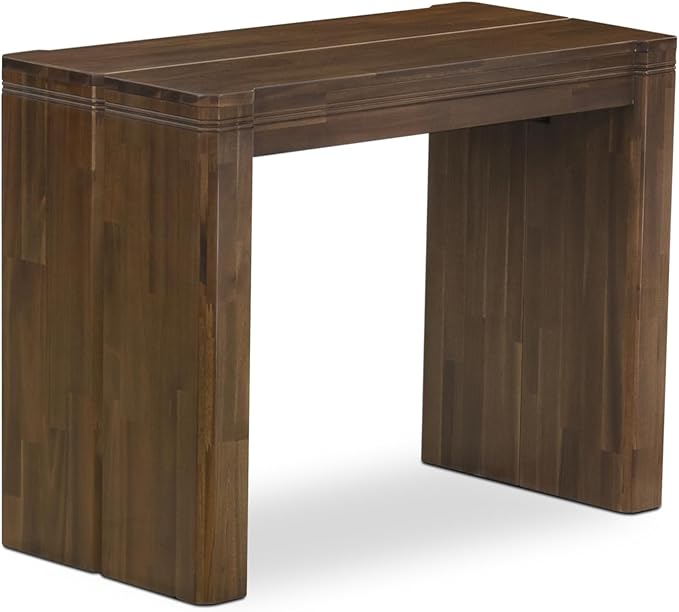X12DA-0C8-32 - 14 Pieces Dining Set Includes an Extendable Rectangle Kitchen Table, 1 Coffee Table and 12 Polyester Fabric Dining Chairs, 39x120 Inch, Antique Walnut