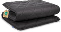 Japanese Floor Futon Mattress, Roll Up Tatami Mat, Sleeping Pad, Shikibuton, CertiPUR-US Certified Foam Floor Bed Mattress for Sleeping, Dormitory, Guest Bed, Designed in Japan(Grey, Full)