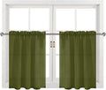 DWCN Olive Green Sheer Curtains by DWCN