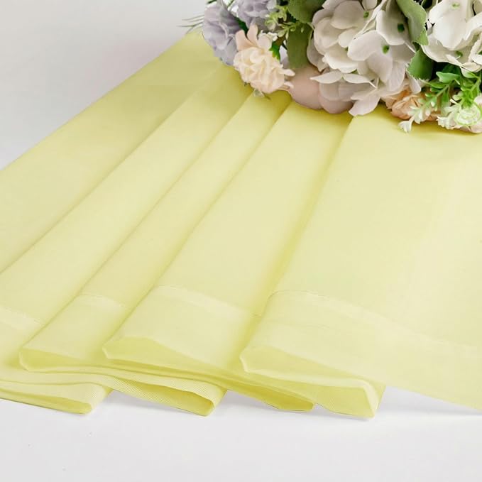 OWENIE Sheer Curtains 96 inches Long 2 Panels Set - Image 7