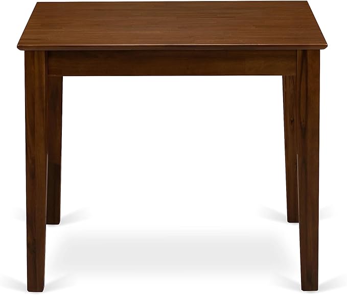 East West Furniture OXEL3-AWA-05 3 Piece Dining Room Table Set Contains a Square Dinette Table and 2 Upholstered Chairs, 36x36 Inch, Antique Walnut