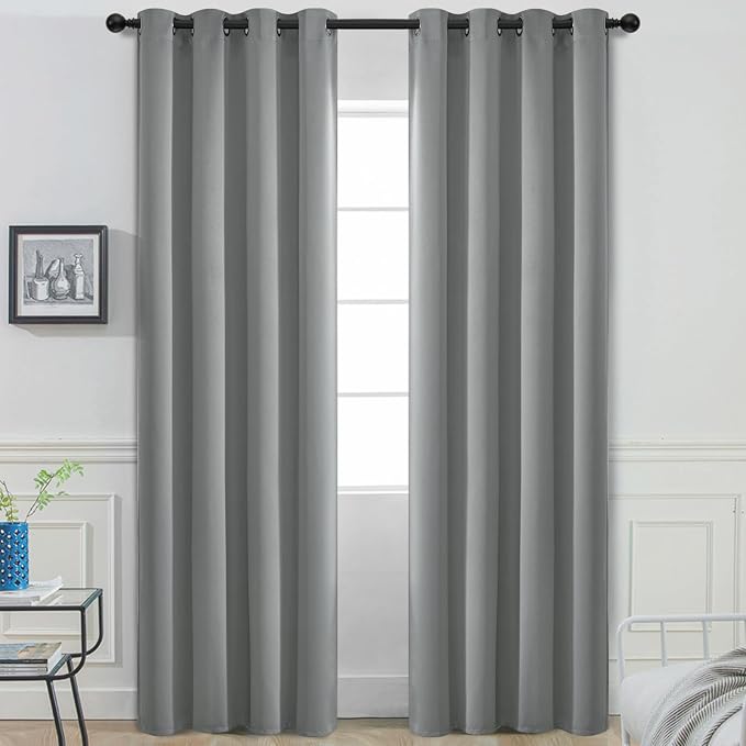 Yakamok Dove Grey Room Darking 84 Inch Length 2 Panel Sets by Yakamok