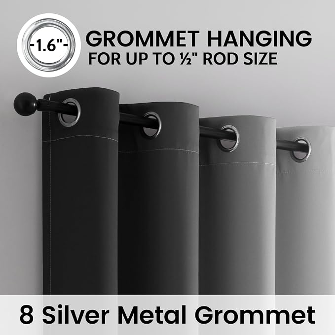 SimpleHome Ombre Room Darkening Curtains - Image 5