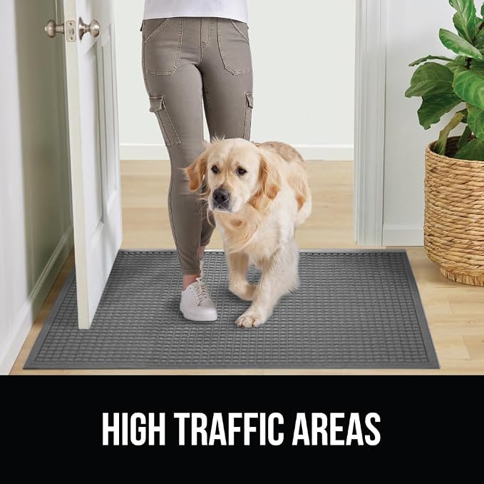 GORILLA GRIP® Ultra Absorbent Front Door Mat Outside Entrance, Traps Dirt and - Image 7