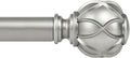 KAMANINA Curtain Rods for Windows 48 to 84 Inch, Antique Silver Heavy Duty by KAMANINA