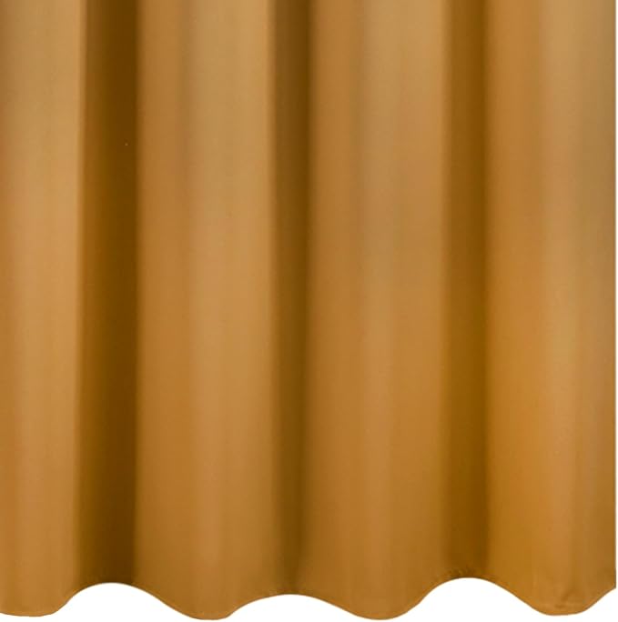 LEMOMO Blackout Curtains 66 x 95 inch/Mustard Yellow Curtains Set of 2 - Image 8