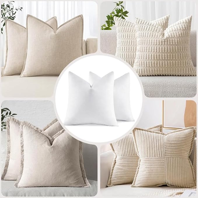 MIULEE 30x30 Pillow Inserts, Decorative Fluffy Throw Pillow Inserts Cotton - Image 7
