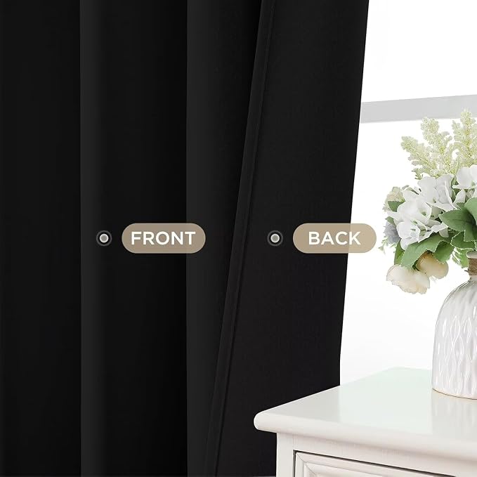Joydeco Blackout Curtains for Bedroom, Noise Reducing Energy Saving Thermal - Image 9