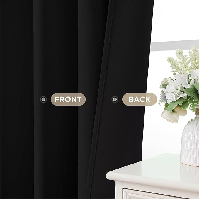 Joydeco Blackout Curtains for Bedroom 120 Inch Long 2 Panels, Room Darkening - Image 9