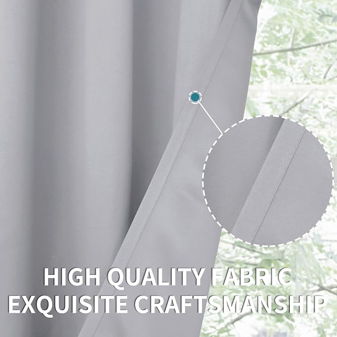 BGment Room Darkening Curtains 45 Inches Long - Image 7