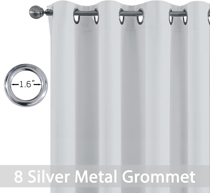 Yakamok Room Darkening Thermal Insulated Grommet Small Curtain Bonus 2 Tie - Image 2