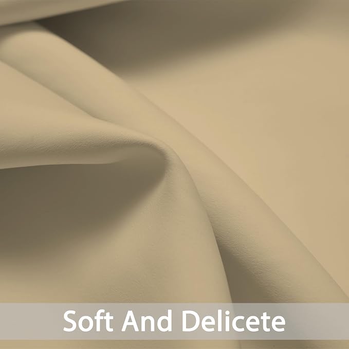 Yakamok Soft and Smooth Beige Curtains - Image 5