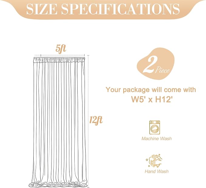 10ft x 12ft Baby Blue Tulle Backdrop Curtain - Image 7