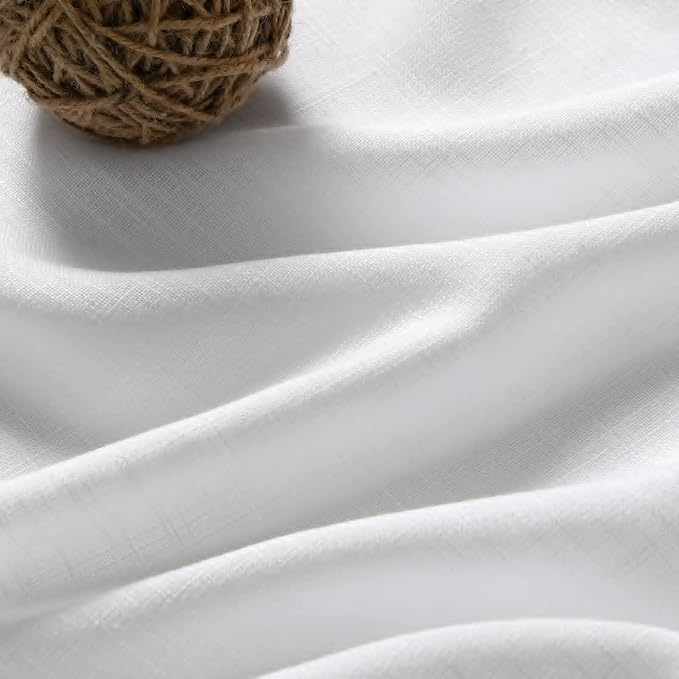 Nanspring 48 Inch Linen Curtains, 2 Panels - Image 4