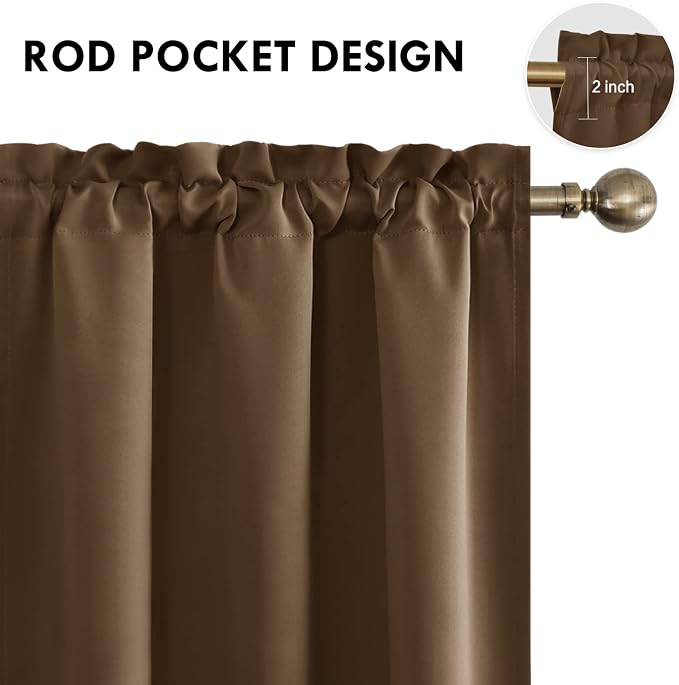 DWCN Blackout Curtains for Bedroom – Thermal Insulated Energy Saving Drapes for - Image 4