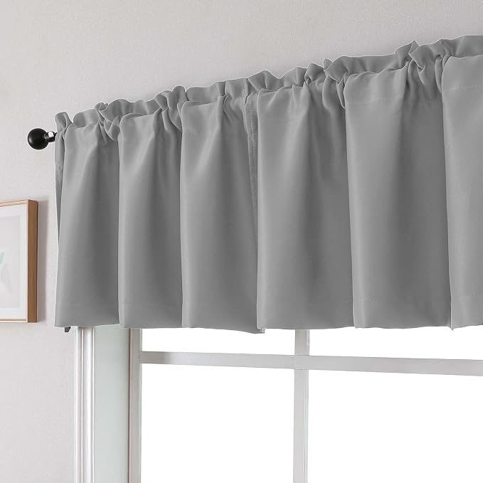Chyhomenyc Blackout Valances for Windows, Short Window Valance Curtains for - Image 8
