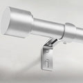 GEEBOBO Silver Curtain Rods for Windows 48 to 84 Inch, 1 Inch Adjustable Heavy by GEEBOBO