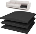Couch Cushion Support for Sagging Seat, High-Density Curved Foam Sofa Furniture seat Couch Cushions Support Repair, 20"x20" Black Set of 3