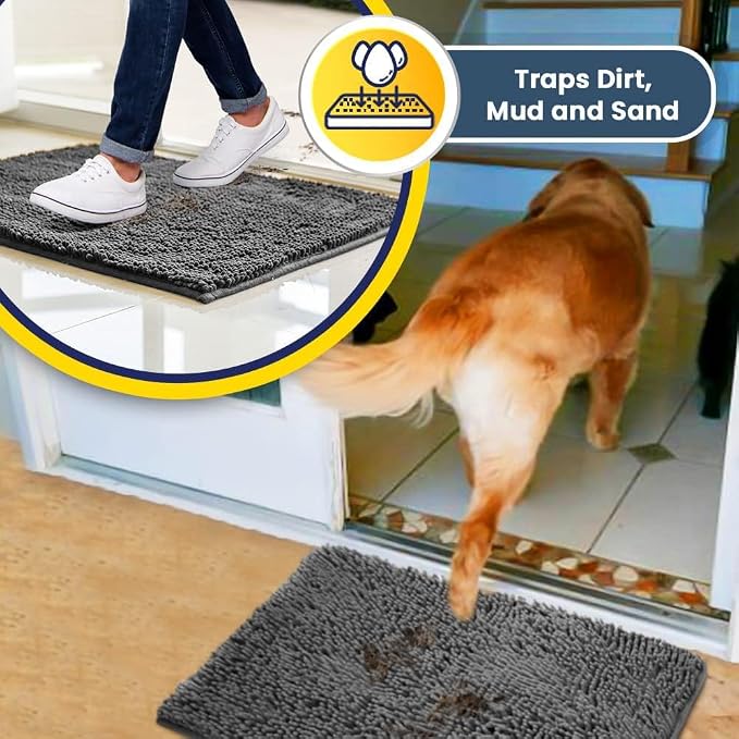 Muddy Mat® | Super Absorbent Door Mat Indoor, Microfiber Quick Dry Chenille - Image 6
