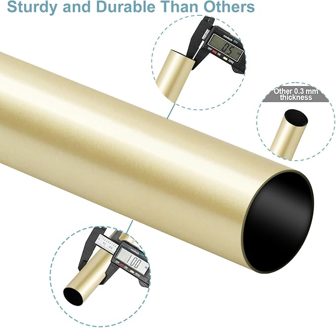 Byondeth Curtain Rods for Windows 16 to 88 Inches Adjustable Length 1 Inch - Image 7