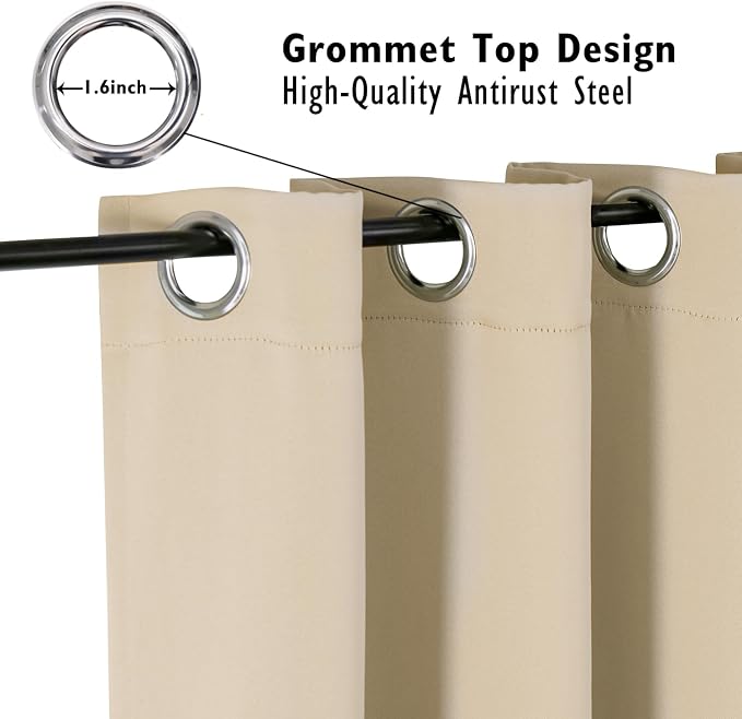 ChrisDowa Blackout Curtains 120 inches Long - Image 2