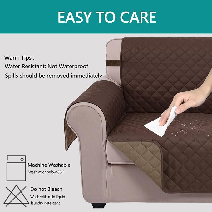 U-NICE HOME Recliner Chair Covers Reversible Chair Cover Pet Covers - Image 5