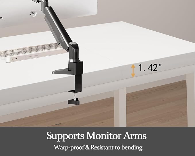 63 Inch Home Office Desk, Modern Desk for 2 Person Kids Student Gaming Computer Table, Long Computer Desk, Simple Office Desk for Work,Craft,Writing,Studying, Etc., White