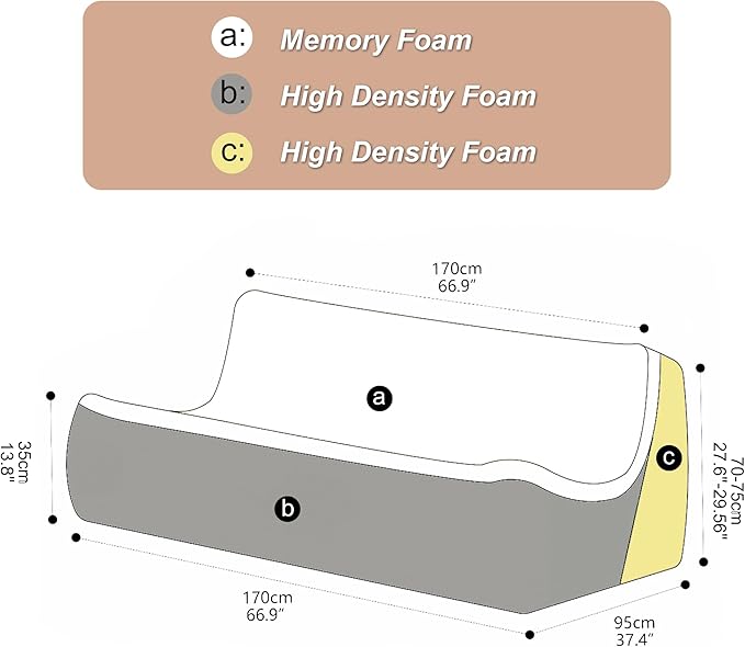 Fireside Three-Seater Mid-Century Armless Sofa — Floor Lounger in Soft Premium Corduroy, Foam-Filled Accent Chair for Living Room or Bedroom (Ivory, Three Seater)