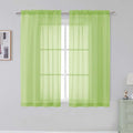 Simplebrand Rod Pocket Top Solid Voile Sheer Curtains by Simplebrand