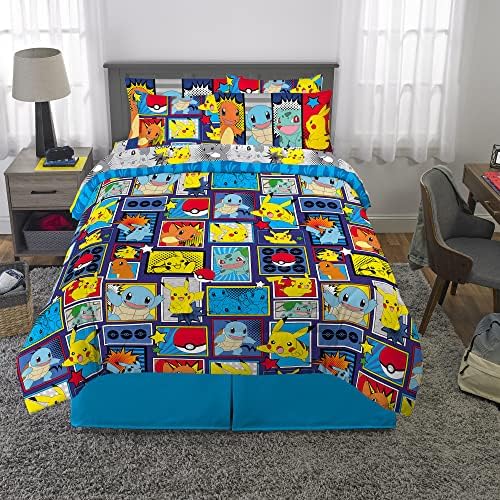 Pokémon Pikachu Queen Size Bedding Set – Kids Bedding Super Soft Cozy - Image 4