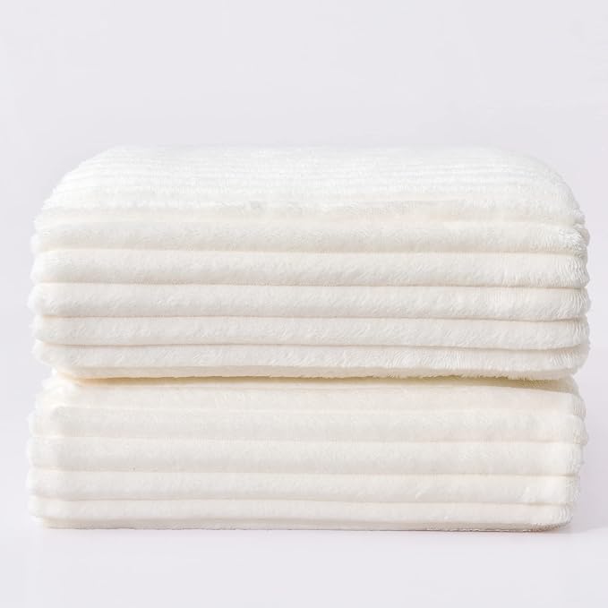 BEDELITE Fleece Blanket Twin Size – 3D Ribbed Jacquard Soft and Warm Decorative - Image 8