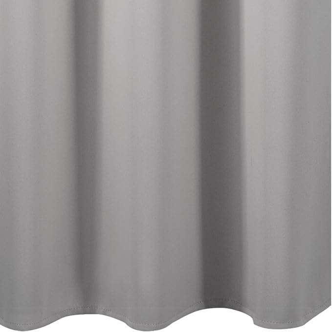 LEMOMO Light Grey Blackout Curtains/38 x 54 Inch/Set of Two Panels Grommet - Image 8