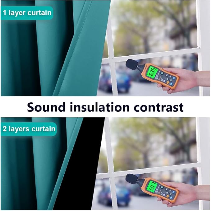 NICETOWN 100% Blackout Window Curtain Panels, Full Light Blocking Drapes - Image 4